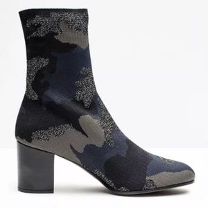 ZADIG & VOLTAIRE Camo Sock Booties- Size 40